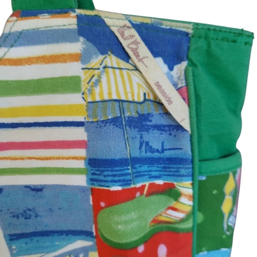 Paul Brent Beach Themed Canvas Tote Bag  Beach Trips Travel Shoulder Bag